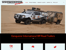 Tablet Screenshot of conqueror4x4.com